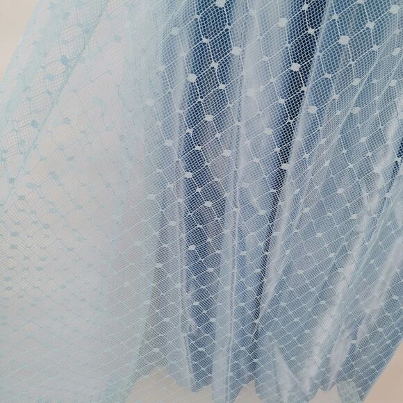 Vintage 1960s Powder Blue Lace Cap Sleeve Dress - Picture 5 of 7